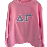 Delta Gamma Patchwork Mockneck