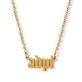 Alpha Delta Pi Old English Necklace