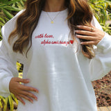Alpha Omicron Pi With Love Crewneck