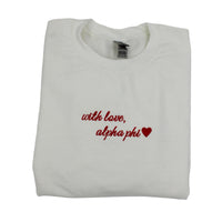 Alpha Phi With Love Crewneck