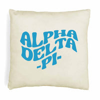 Alpha Delta Pi Greek Mod Design on a Sorority Throw Pillow