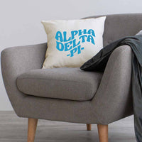 Alpha Delta Pi Greek Mod Design on a Sorority Throw Pillow