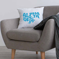 Alpha Delta Pi Greek Mod Design on a Sorority Throw Pillow