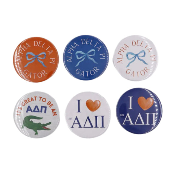 Alpha Delta Pi 2025 Printed Buttons