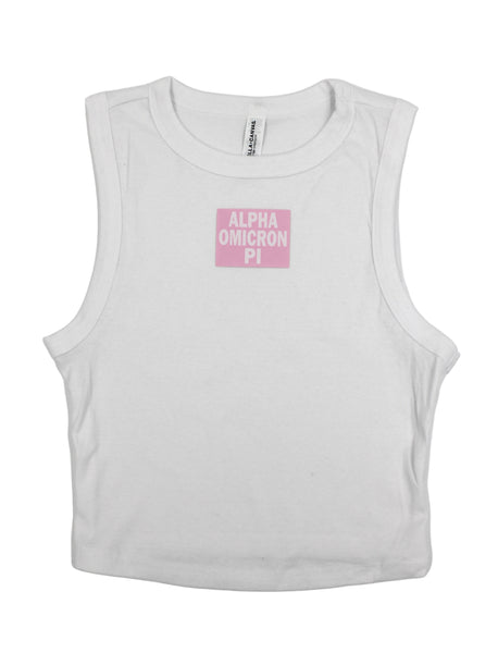 Alpha Omicron Pi Patch Tank