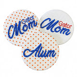 Florida 3D Puff Game Day Embroidered Button