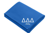 Sorority Core Fleece Blanket With Embroidery