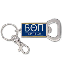 Beta Theta Pi Keychain with Flat Bottle Opener