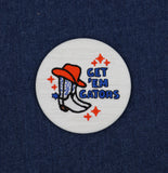 Get Em Gators Embroidered Button