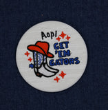 Get Em Gators Embroidered Button