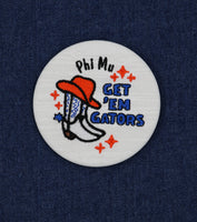 Get Em Gators Embroidered Button