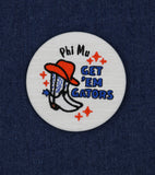 Get Em Gators Embroidered Button