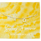 Chi Omega Silver Greek Letters Necklace