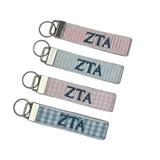 Zeta Tau Alpha Pastel Fob Keychain