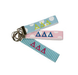 Delta Delta Delta Pastel FOB Keychain
