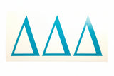 Delta Delta Delta Vinyl Decal - Discontinued