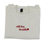 Delta Delta Delta With Love Crewneck