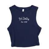Delta Delta Delta Classic Crop Tank