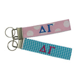 Delta Gamma Pastel FOB Keychain