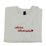 Delta Phi Epsilon With Love Crewneck