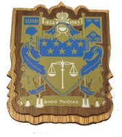 Delta Upsilon Large Wood Crest