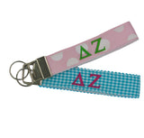 Delta Zeta Pastel FOB Keychain