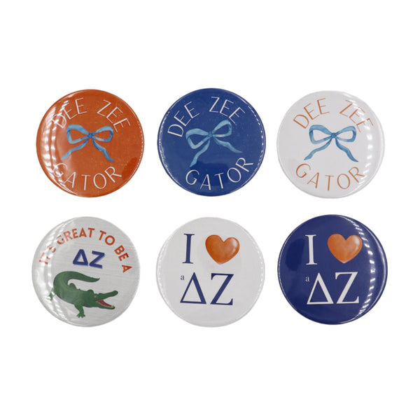 Delta Zeta 2025 Printed Buttons