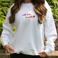 Delta Delta Delta With Love Crewneck
