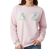 Delta Zeta Patchwork Gilden Crewneck