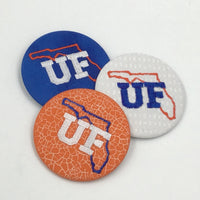 Florida Game Day Embroidered Button