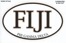 Phi Gamma Delta FIJI Euro Decal - Discontinued