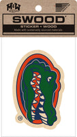 Full Color Gator Head Peel n Stick Sticker
