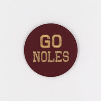 School Spirit Game Day Embroidered Button