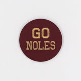 School Spirit Game Day Embroidered Button