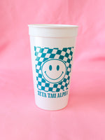 Zeta Tau Alpha Smiley Face Stadium Cup