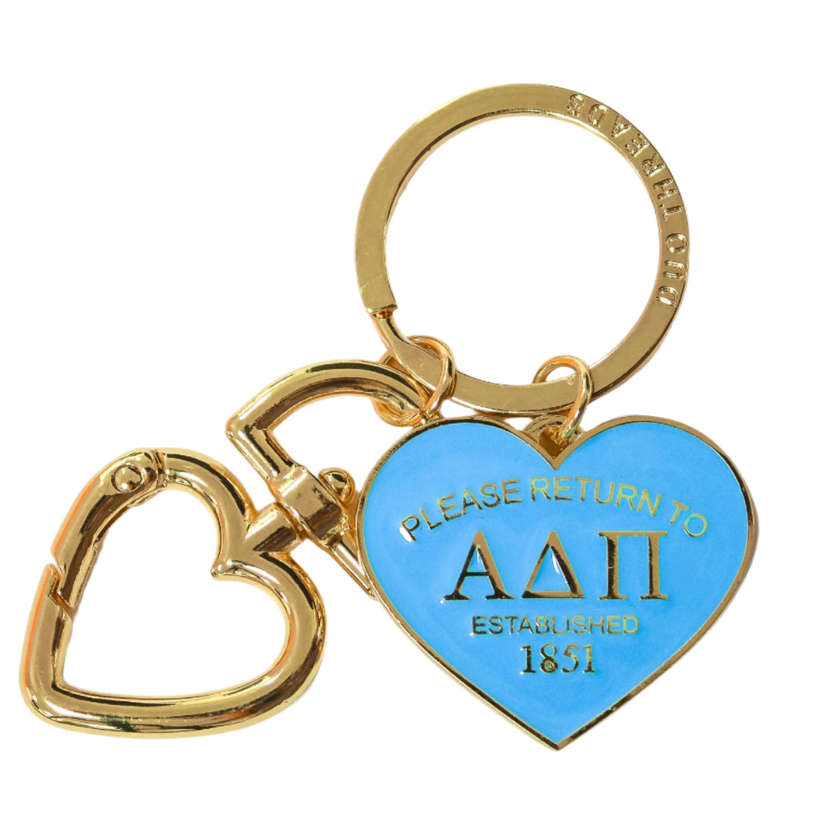 Alpha Delta Pi Please Return Key Ring – Greek Divine and More