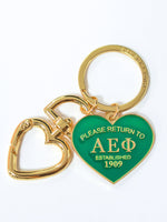 Alpha Epsilon Phi Please Return Key Ring