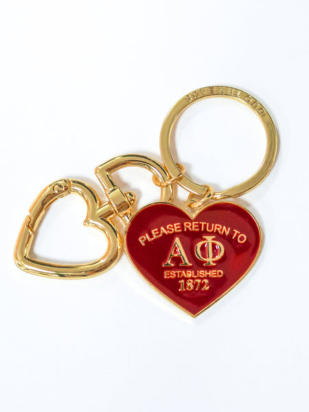 Alpha Phi Please Return Key Ring