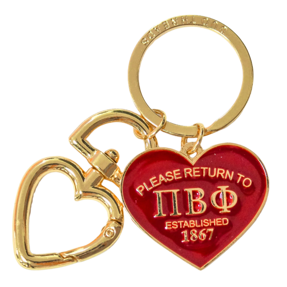 Pi Beta Phi Please Return Key Ring – Greek Divine and More