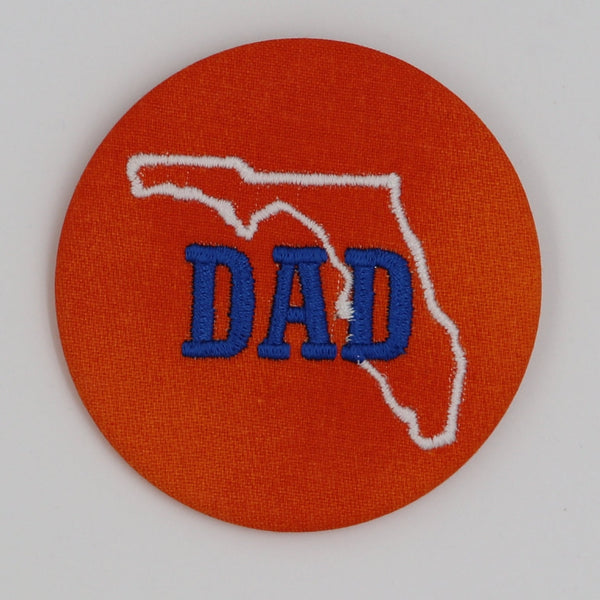 Dad Game Day Embroidered Button