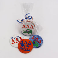 Delta Delta Delta Game Day Embroidered Button Set 1