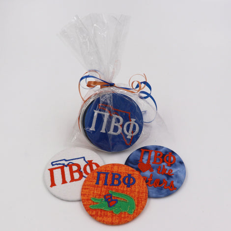 Pi Beta Phi Game Day Embroidered Button Set 1