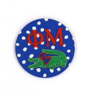 Phi Mu Game Day Embroidered Button Set 1