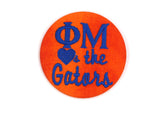 Phi Mu Game Day Embroidered Button Set 1