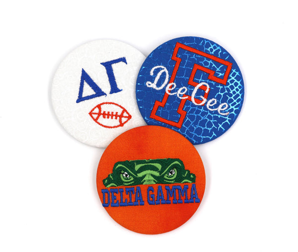 Delta Gamma Game Day Embroidered Button Set 2