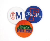 Phi Mu Game Day Embroidered Button Set 2