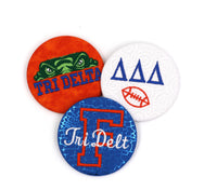 Delta Delta Delta Game Day Embroidered Button Set 2