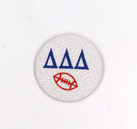 Delta Delta Delta Game Day Embroidered Button Set 2