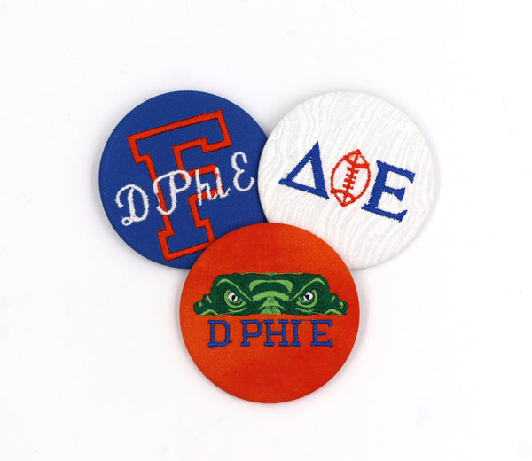 Delta Phi Epsilon Game Day Embroidered Button Set 2