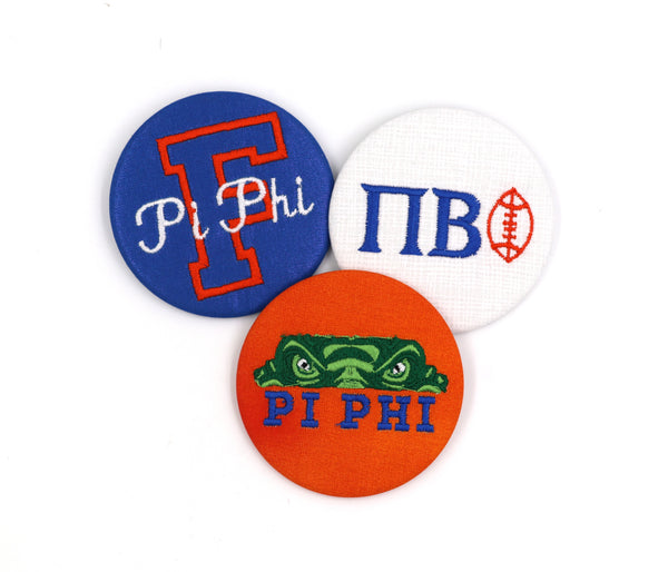 Pi Beta Phi Game Day Embroidered Button Set 2
